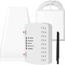 Cell Phone Booster for Home, Up to 6000 Sq.Ft,Cell Phone Signal Booster with 2 Indoor Antennas for Band 66/2/4/5/12/17/13/25,Boost 4G 5G LTE Data for All U.S. Carriers
