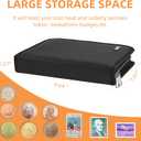 Coin Collection Book for Collector,260 Pockets Fireproof Coin Collection Holder Album,Coin Collection Organizer Storage Box Case Album for 20/25/ 27/30/ 38mm Coins, Black