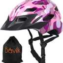 Kids Bike Helmet,Bavilk Kids Boys Girls Bike Helmets with LED Light Detachable Visor Children Youth Teen Multi-Sport for Skating Cycling Scooter Skateboard Adjustable & Lightweight 19.7"-22.4"