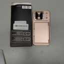 for iPhone 17 Pro Phone Case Wallet, Card Holder (4-5 Cards), Slide Camera Cover, Military Grade Protection, Rugged Hard Women Girly Men Protective Case for iPhone17 Pro 6.3", Rose Gold