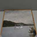 Serene Vintage Lake Painting, Neutral Wall Art for Rustic Decor, Above Bed Art