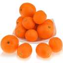 Folmywy 28 Pcs Artificial Oranges Decorative Fake Oranges for Bowls Filler Faux Realistic Fruit Decoration Simulation Plastic Fruits Model Display Christmas Festival Party Home Kitchen