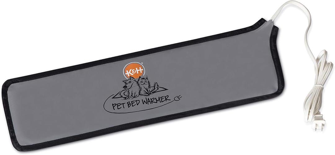 K&H Pet Products Pet Bed Warmer, Turn Any Pet Bed Into a Heated Cat or Dog Bed, Waterproof Indoor Heated Warming Pad Insert, Automatic Temperature, Safety Listed - Medium 20" L X 5.5" W in Gray