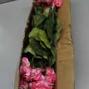 Artificial Geranium Fake Flowers for Outdoors Decoration, 6 Bundles Silk Geraniums Pink Flower UV Resistant Look Real Faux Plants for Front Door Garden Porch Planter Patio Balcony Yard Indoor Home