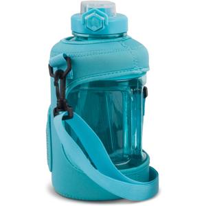 Studio Sport Jug with Neopreme Sleave, Easy-Carry Strap, and Leak-proof Straw Lid - 54 Oz - Riviera
