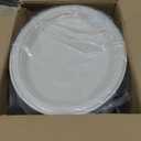100% Compostable Oval Paper Plates 12 Inch, 125-Pack Large Heavy Duty Paper Plates Bulk,Biodegradable Bagasse,Eco-Friendly Disposable Dinner Plate for BBQ,Picnic,Party (BPI Certified,Microwaveable)