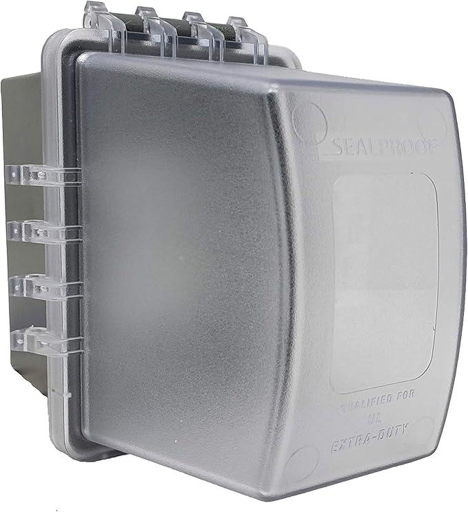 Sealproof 1-Gang Weatherproof In Use Outdoor Outlet Extra Deep Cover | Lockable, UL Extra Duty Compliant, 18 Configurations, Polycarbonate