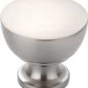 Alzassbg 10 Pack Brushed Satin Nickel Cabinet Knobs, 1-1/4 Inch(31.5mm) Diameter Flat Round Kitchen Knobs for Cabinets and Drawers AL6013SN