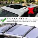 munirater Roof Rack Cross Bar Carrier Universal Replacement for 43.3 inch