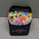 Caliart Alcohol Markers Brush Tip, 51 Colors Dual Tip Artists Coloring Markers Set Brush & Chisel, Permanent Alcohol Based Colored Sketch Pens, Art Supplies Gifts for Adults Drawing Illustration