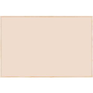 Bi-Office Earth New Basic Desert Magnetic Board, 58.5 x 38.5 cm, Lacquered Steel Finish, Natural Wood Frame