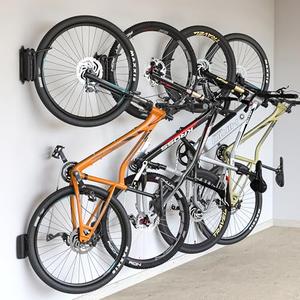 monTEK Swivel Bike Wall Mount, Bike Hangers for Garage, 4 Pack
Heavy-duty vertical wall bike storage rack swivels 150° to save space; holds 66 lb each and fits tires up to 3.54 in wide