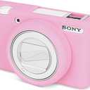 Rieibi ZV-1F Camera Case, Soft Silicone Protective Case for Sony ZV1F/ZV-1M2/ZV-1 Mark II Vlog Camera, Lightweight ZV1F Case - Pink