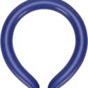 Cooling Neck Tubes - Reusable Ice Neck Rings for Outdoor Sports & Fitness | 18C Freezed Wearable Body Cooling Collar for Summer Heat Relief (Navy, Pink) (Pack of 2, Large)
