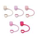 The best MOON Heart-shaped Straw Toppers: Stanley Straw Covers Cap for Tumblers & Stanley Cup Accessories 30, 40 oz - Girly Multi-Color 5-Pack - Valentines & Galentines Day Gifts