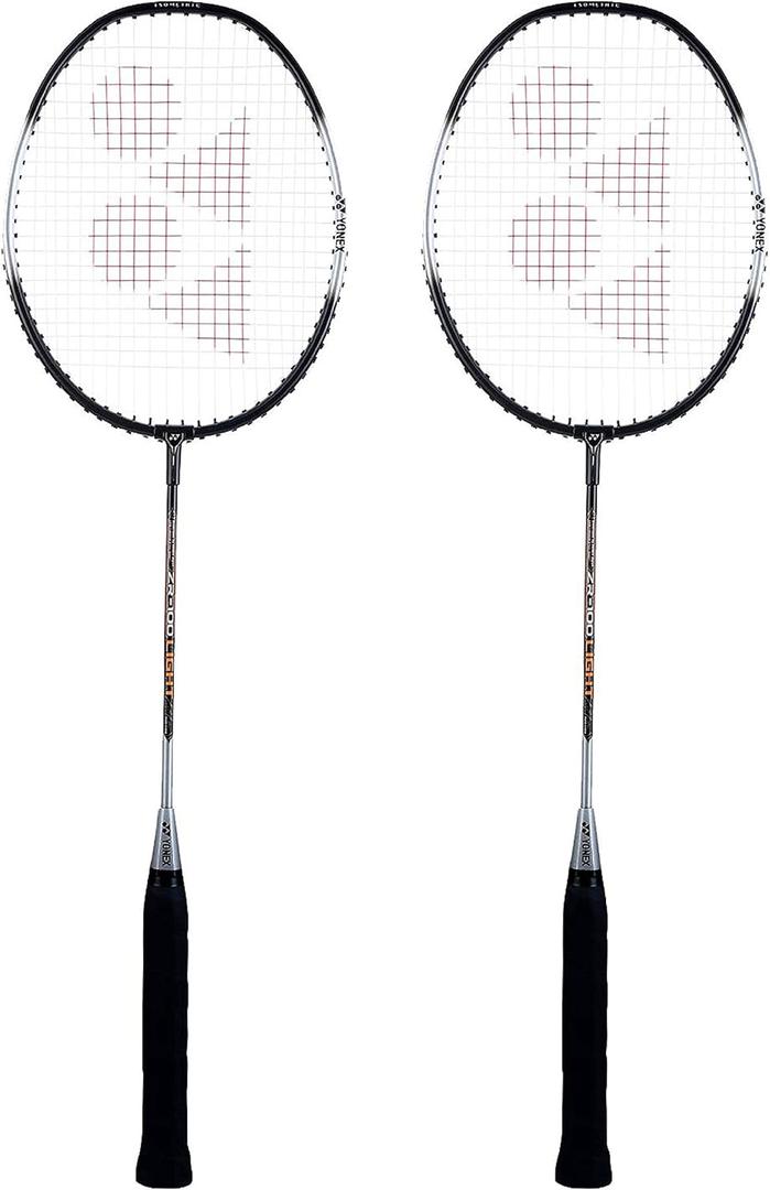 YONEX ZR 100 Light Aluminum Blend Badminton Racquet with Full Cover, Set of 2