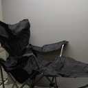 Folding Reclining Camping Chairs Footrest: 3 in 1 Portable Beach Lounge Chair Tanning Chairs with Backpack Lay Flat Lawn Chair Camping Furniture Camp Fishing Outdoor Carry Bag (Cloth Back, Grey)