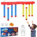 Reflex Drop Sticks Challenge Game - 3 Adjustable Speed Modes for Solo/Dual Play, Hand-Eye Coordination & Reaction Training Toy, Fun Catch Falling Sticks Game for Kids, Adults(Battery Free)