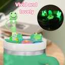 2 x Compatible with Stanley Cup Lid Accessories Charms,Cup Lid Decorative Accessories for Stanley Cups H2.0 30Oz 40Oz Tumbler (Frog1, 40Oz)