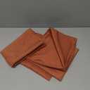 MIULEE Pack of 2 Decorative Outdoor Solid Waterproof Throw Pillow Covers Faux Linen Garden Farmhouse Cushion Cases for Summer Patio Tent Balcony Couch Sofa 18x18 Inch Rust