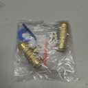 3/4" Push to Connect Ball Valve, Brass Plumbing Fitting for Copper, CPVC, PEX Pipes, With Upgraded Stiffener, Disconnect Clip Included, NSF & UPC Certified, Lead-Free, 2 Pack