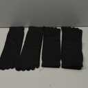 4 pairs Toe Socks, Five Finger Socks, Breathable Five Finger Socks Prevent Foot Odor Running Yoga Socks for Men (Black) M/L