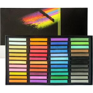Non Toxic Soft Pastel Chalk Set for Professional Artist - 48 Colors Square Chalk Pastel for Drawing, Blending, Layering, Shading, Art Supplies for Kids, Beginners, Students, Experienced Artists