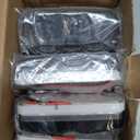 Partsam 14x Red/Amber Double Bullseye led Light Side Marker Clearance Light Smoke Lens, Tiger EyeLED Marker Lights, 4" Rectangular Rectangle LED Light for Truck Trailer RV Camper