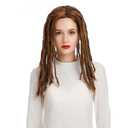 Dreadlock Wig Dreads Wigs Reggae Wig Cosplays Wigs for Halloween Costume (Brown)