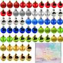 60 Pack Christmas Balls Ornaments,Colorful with Red/Green/Blue/Silver/Gold Shatterproof Shiny and Polshed Glossy Christmas Tree Ball for Xmas Tree,Holiday and Wedding Party Decorations, 1.57"(40mm)