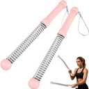Ropeless Battle Ropes Weighted 2 Pack Portable Cordless Battle Ropes for HIIT & Cardio Full-Body Workout Tool with Non-Slip Spiral Handles, Travel-Friendly Home Gym Equipment for Women & Men