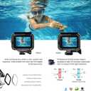 FitStill Underwater Waterproof Diving Housing for Go Pro Hero 13/12/11/10/9 Black,60M/196FT Protective Underwater Diving Housing Shell Accessories (Hero 13/12/11/10/9 Black)
