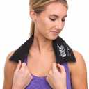 Chattanooga ColPac - Reusable Gel Ice Pack - Black Vinyl - Neck Contour - 21 inches - Cold Therapy - Knee, Arm, Elbow, Shoulder, Back - Aches, Swelling, Bruises, Sprains, Inflammation