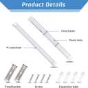 KILIPOL 3FT LED Batten Light, Ceiling Surface Mounted Slim LED Tube Lights, 30W 4000K Neutral White for Office, Shop, Garage, Home, 2 Packs