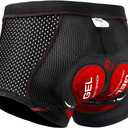 X-TIGER Men's Cycling Underwear Shorts 5D Padded Gel,MTB Biking Shorts Pants with Breathable,Adsorbent Design, XL