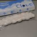 Cloud Wrist Rest Keyboard, Cloud Keyboard Wrist Pad Set with PU Leather Memory Foam, Cute Arm Rest for Palm Support, PC/Gaming Desk Accessories/Office Setup/Computer Hand Cushion - White (Tenkeyless)