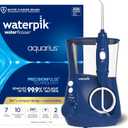 Waterpik Aquarius Water Flosser For Teeth Cleaning, Gums, Braces, Dental Care, Electric Power With 10 Settings, 7 Tips For Multiple Users And Needs, ADA Accepted, Blue WP663