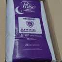 Poise Overnight Incontinence & Postpartum Pads for Bladder Leaks, 8 Drop Extra Coverage, 72 Count (2 Packs of 36), Size Long