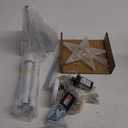 Christmas Tree Topper Star 7" LED Lighted Star Tree Top w/Remote Control, 5-Point Star RGB Night Light Treetop, Small Xmas Tree Decor for Christmas, USB Plug in/Wire 9.84Ft