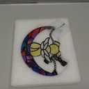 Stained Glass Angel Window Hangings Suncatcher Dog Memorial Gifts for Loss of Dog, Pet Memorial Gifts for Dogs, Loss of Dog Sympathy Gift, Dog Bereavement Gift, Memorial Dog Passing away Gifts (Gift Box Set)