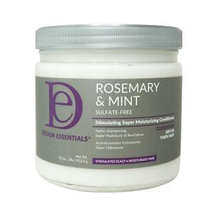Design Essentials Rosemary & Mint Stimulating Super Moisturizing Conditioner for Dry, Thick, or Brittle Hair; Sulfate-Free, Stimulates Scalp, Moisturizes Hair, 32 Oz (32 Fl Oz (Pack of 1))