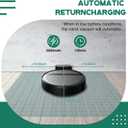 Robot Vacuum and Mop Combo, App/Alexa Control, Smart Robot Vacuum Cleaner, Ultra-Thin, Automatic Recharge Robotic Vacuum Cleaner for Pet Hair/Carpet/Hard Floor (Black Dimgray)