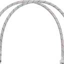 uxcell 28 Inch Long Faucet Supply Line Connector, 2pcs G1/2 Female Compression Thread x M10 Male Connector Braided 304 Stainless Steel Water Supply Hose Line