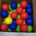 Yunsailing 50 Pack Foam Golf Practice Balls Realistic Feel Flight Training Golf Balls Bulk for Indoor or Outdoor Backyard