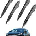 Exterior Door Handle Set (4PCS), Compatible with 2011-2016 Hyundai Elantra, Front & Rear Left Driver & Right Passenger Outside Door Handles, Replace# 826513X000, 826523X000, 826623X020, 836523X020 (Black)