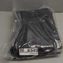 10 Pack 40-inch Garment Bags for Travel, Garment Bags for Hanging Clothes with Zipper and Visible Transparent WindowBlack