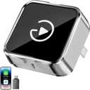 2026 Upgraded Wireless CarPlay Adapter for iPhone & Android Auto, Converts Wired to Wireless Car Play, 3-Second Auto Connect & Stable Zinc Alloy Material, Mini Plug & Play, with USB-A & Type-C