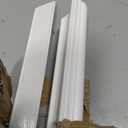 Colingmill 1 Set Peel and Stick Door Moulding Trim Kit Premade Wall Moulding Panels Flexible Self Adhesive 3D Wainscoting Panels for Mirror Window Frame Decor (Top 22"x36" and Bottom 22"x24")