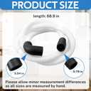 WPW10545278 Dishwasher Drain Loop Hose with Check Valve Compatible with Whirlpool Kenmore Replaces W10137608 W10193583 W10195750 W10418848 W10418849 W10481093 W10688890
