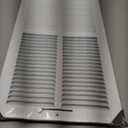 HVAC Premium 20" X 10" 2-Way-Vertical AIR Supply Grille - Vent Cover & Diffuser - Flat Stamped Face - White [Outer Dimensions: 21.75"w X 11.75"h]